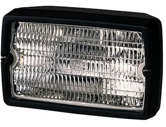 Proiector universal HELLA 55W, 150x90 mm, model 1GA 005 060-337, compatibil cu becuri H3 și alimentare 12V.